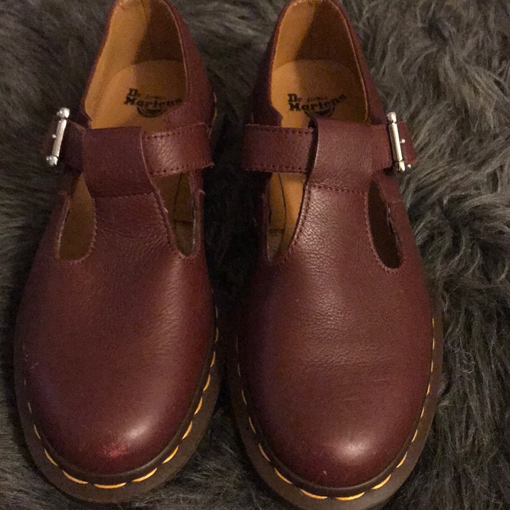 Cherry Red Dr. Martens Mary Janes